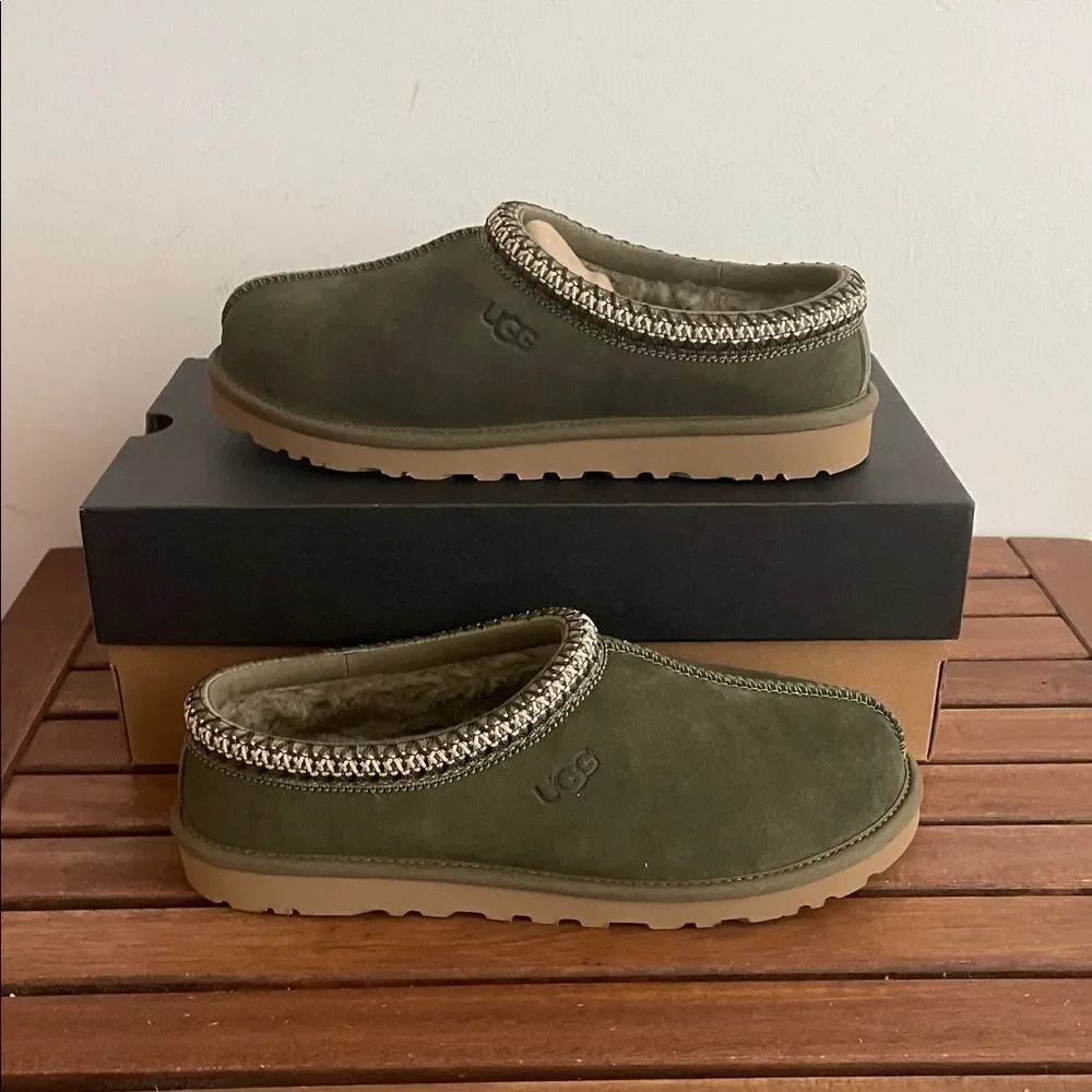 UGG Tasman Baxter Slippers Burnt Olive USA Men Size 9/UK 8/EU 42